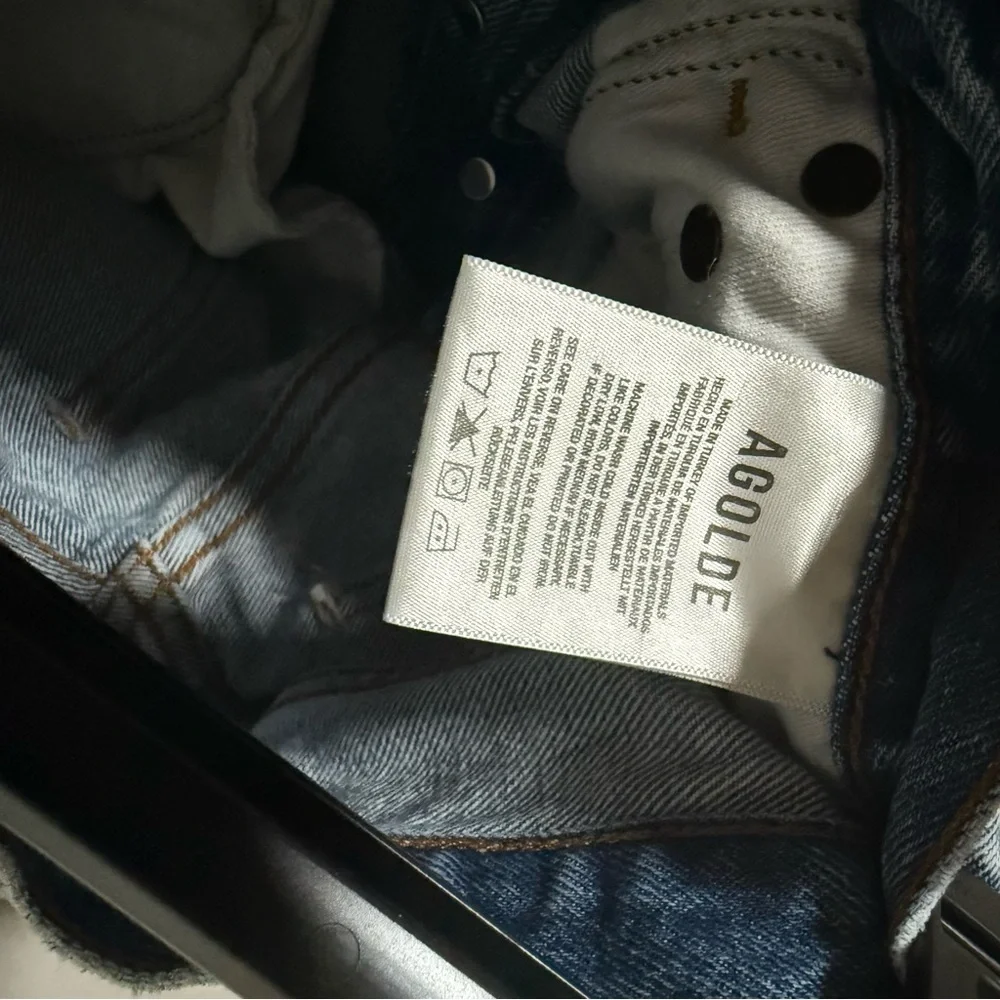 AGOLDE JADEN HI RISE CUT OFF SHORT Size 26 - Picture 8 of 9